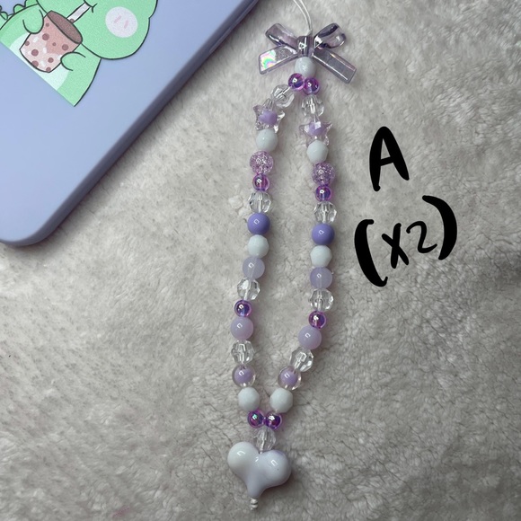 Purple Phone/Camera Strap Charms - Picture 2 of 8